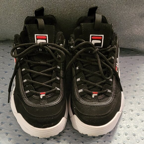 Barely Worn Fila Disrupter 2 Black BACK TO SCHOOL - Picture 3 of 5
